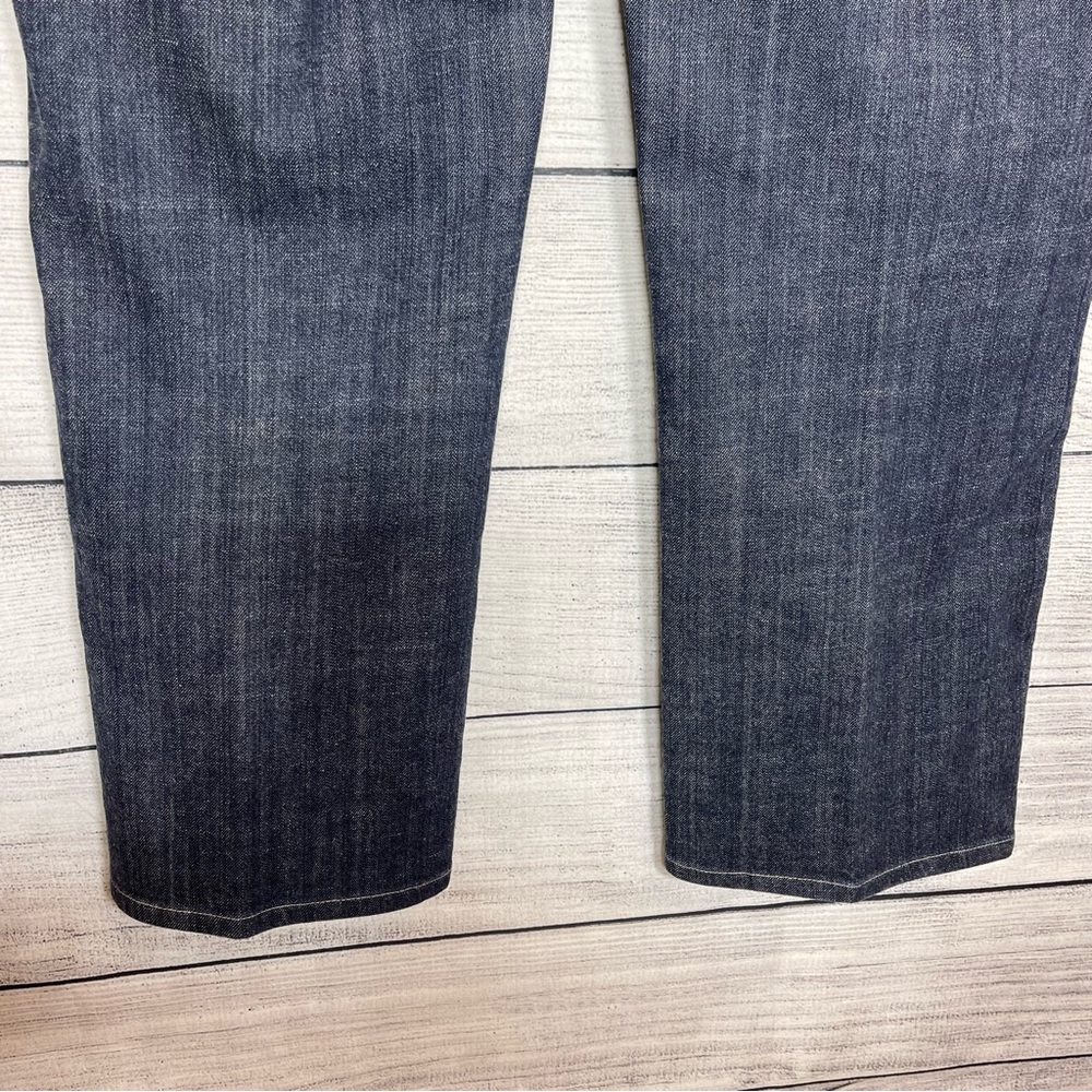 Chico's Platinum Stretch Dark Wash Metal Studded Back Pocket Design Sz 3… - Picture 4 of 9